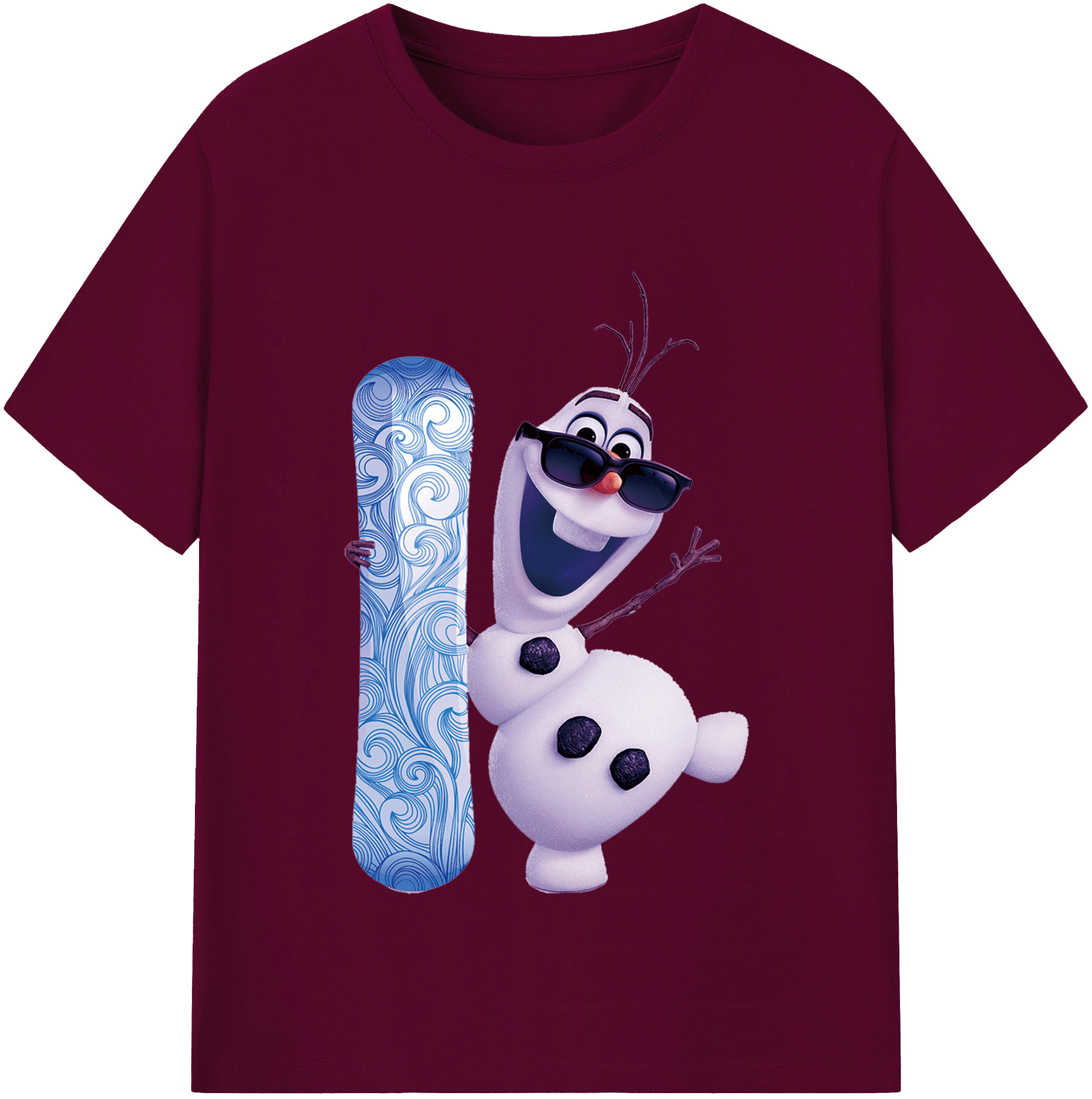 （画像用） アナと雪の女王 アンナ エルサ Frozen Anna Elsa レディースカジュアルプリントTシャツ（綿100％）